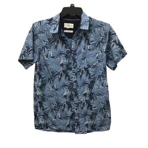 Z.A.K. Hawaiian Men's Slim Fit Blue Shirt, L